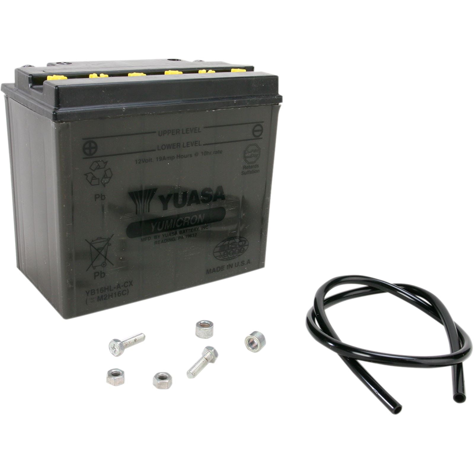 Yuasa Battery YB16HL-A-CX Conventional electrolyte Sold Separately YUAM2H16C_501501