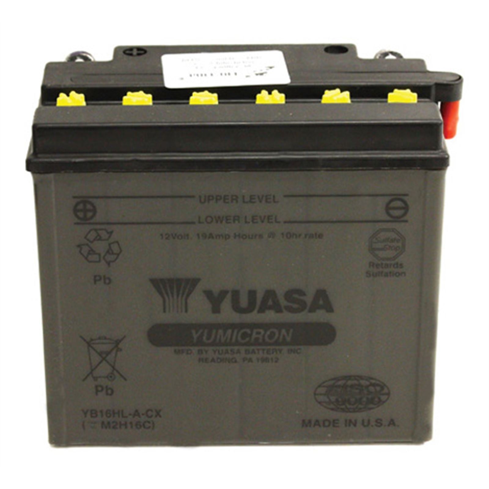 Yuasa Battery YB16HL-A-CX Conventional electrolyte Sold Separately YUAM2H16C_591054