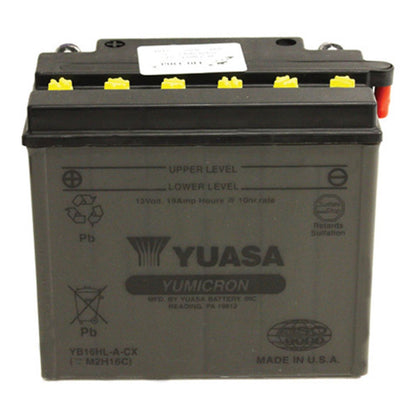 Yuasa Battery YB16HL-A-CX Conventional electrolyte Sold Separately YUAM2H16C_591054