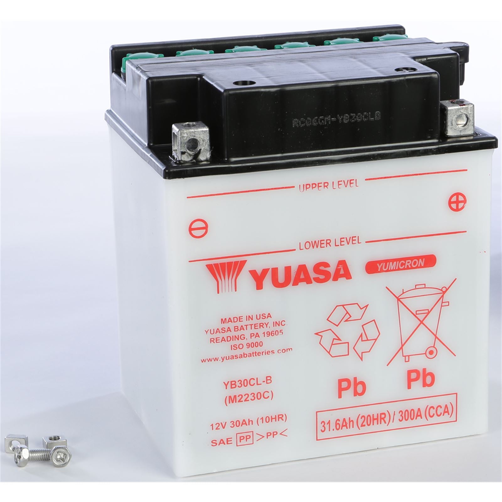 Yuasa Battery YB30CL-B Conventional electrolyte Sold Separately YUAM2230C_195737