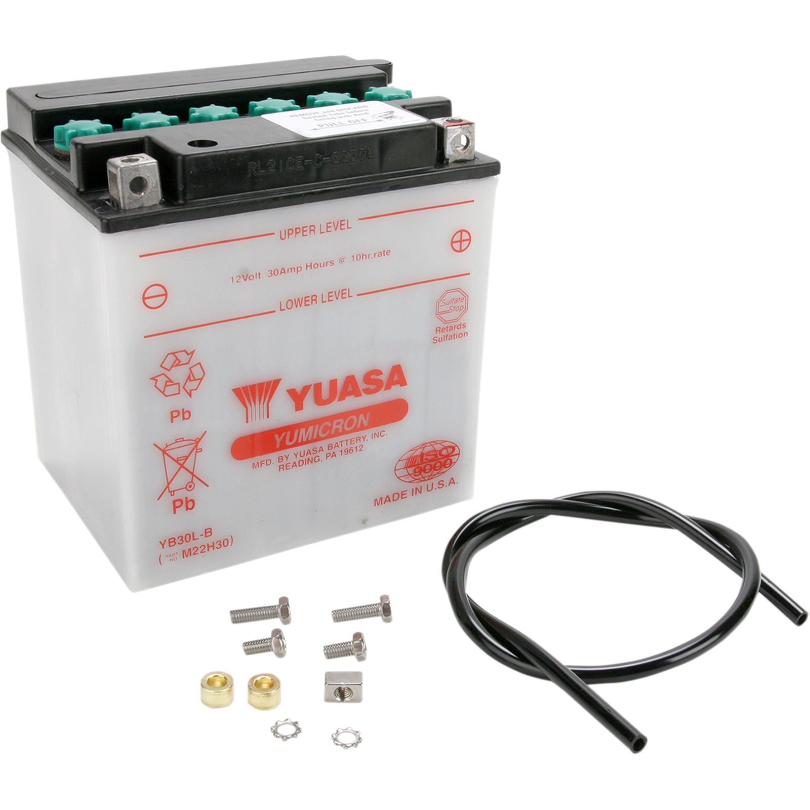 Yuasa Battery YB30L-B Conventional electrolyte Sold Separately YUAM22H30_501512