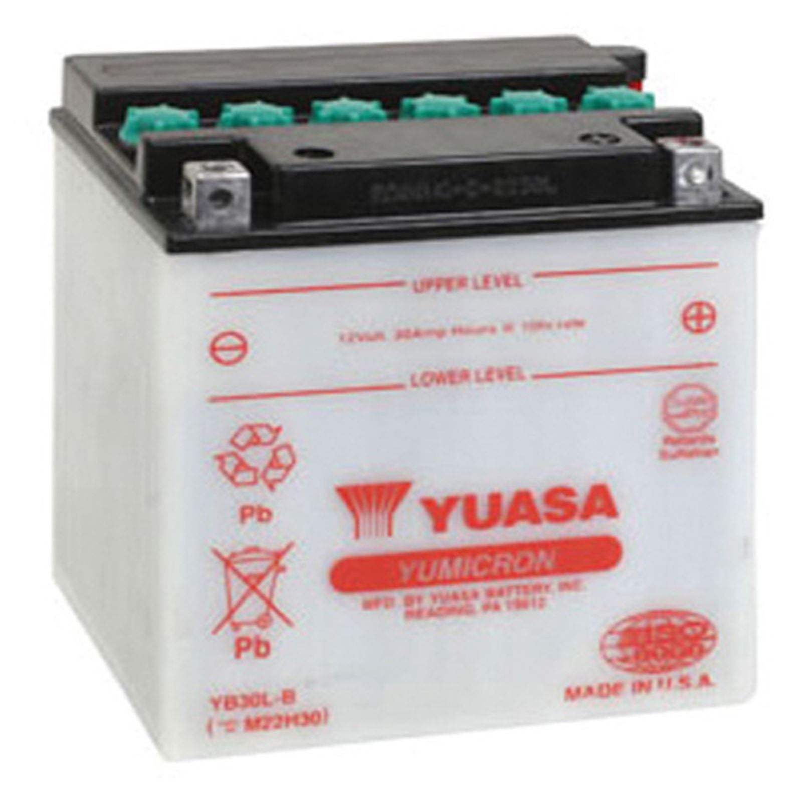 Yuasa Battery YB30L-B Conventional electrolyte Sold Separately YUAM22H30_591058
