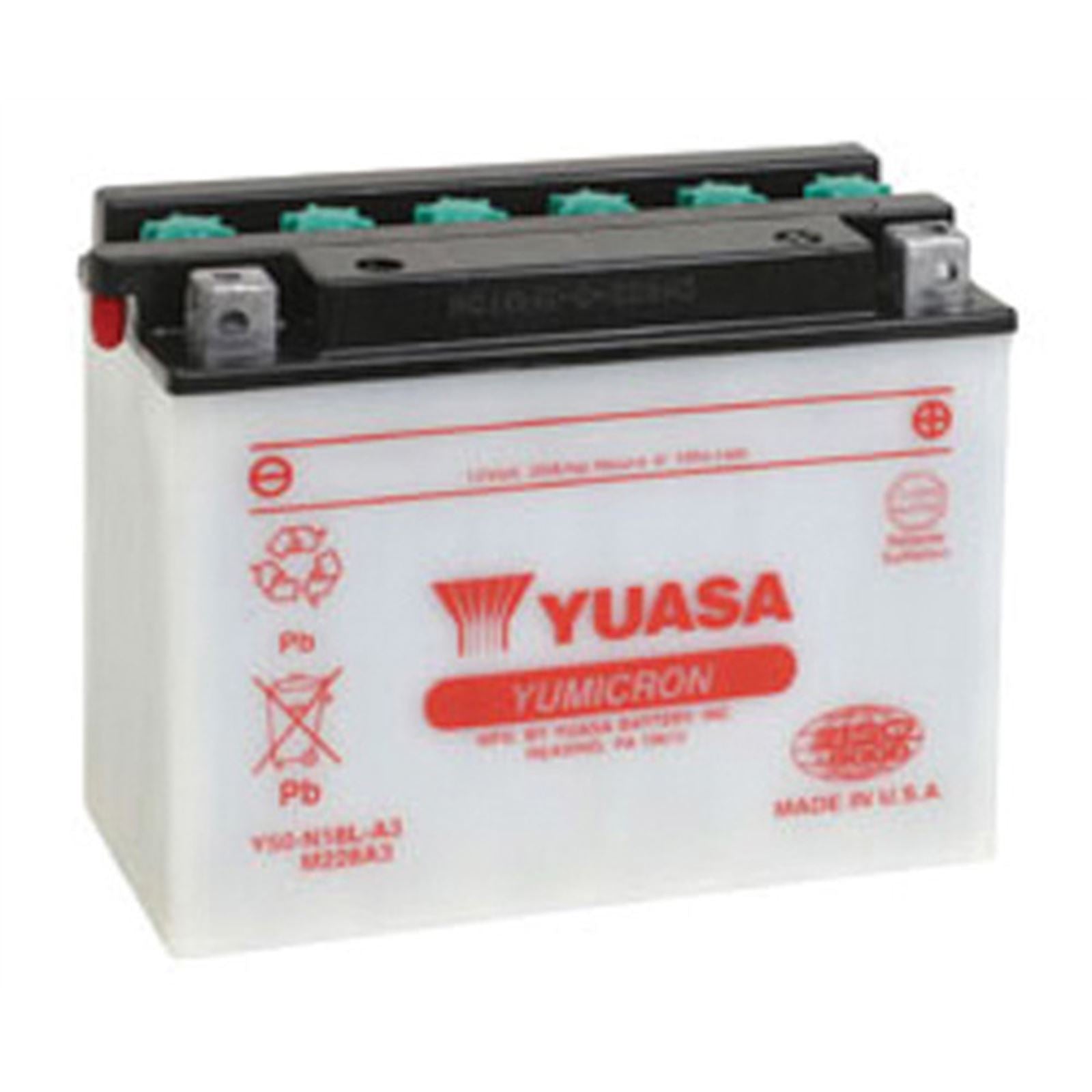 Yuasa Battery Y50-N18L-A3 Conventional electrolyte Sold Separately YUAM228A3_591062