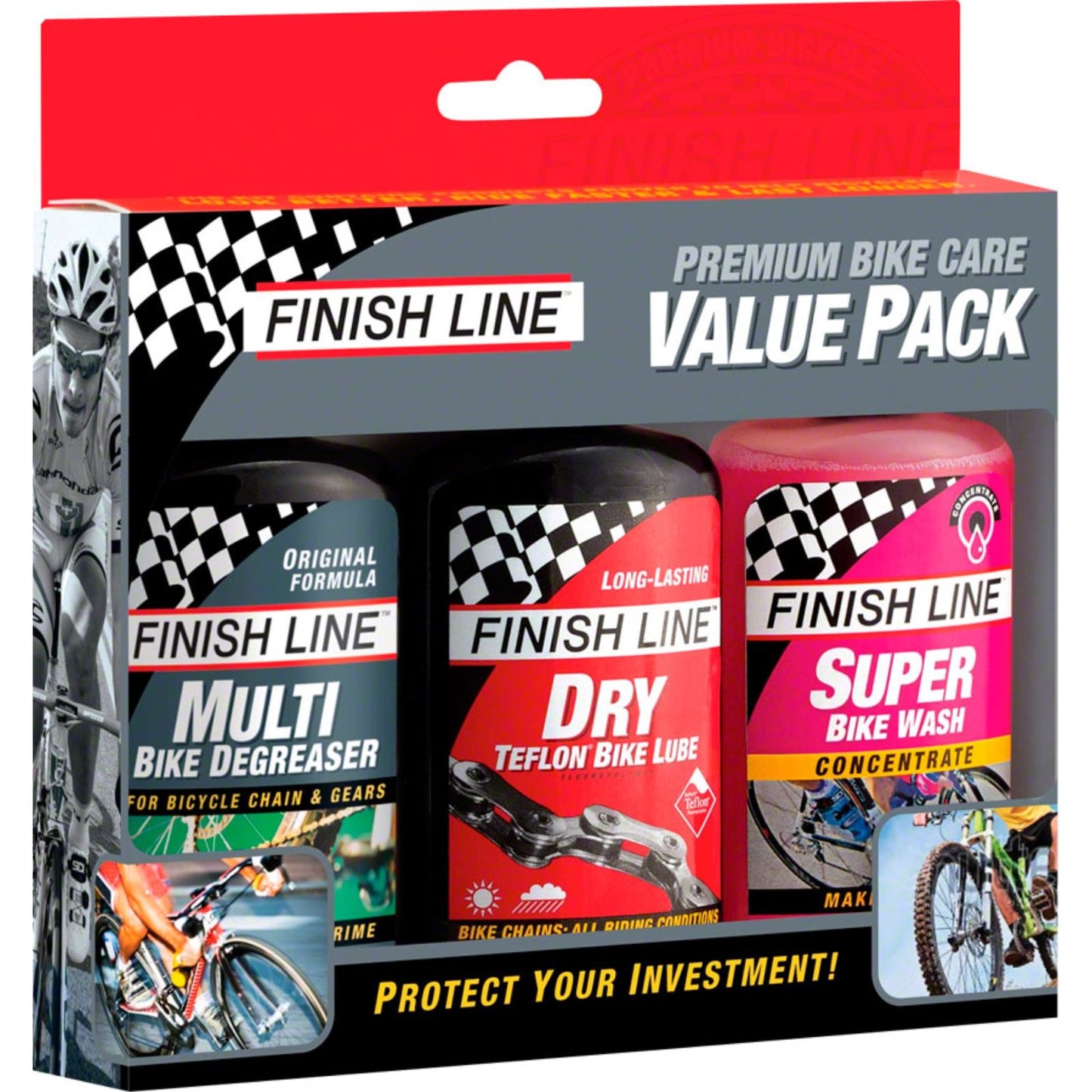 Finish Line Premium Bike Care 3 Pack (Value Pack) [MPN: TEB040101]_1196714