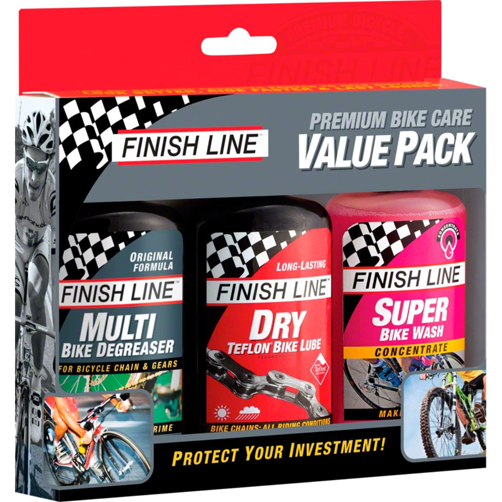 Finish Line Premium Bike Care 3 Pack (Value Pack) [MPN: TEB040101]_1196714