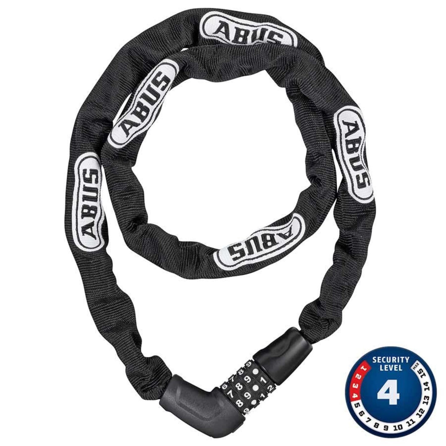 ABUS Steel-O-Chain 5805C Chain with Combination Lock - 5mm x 75cm - Black [MPN: 712067]_1161665