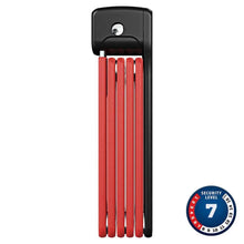 ABUS Bordo Ugrip Lite 6055 Foldable Lock with Key Lock - 5mm x 85cm - Red [MPN: 78064]_1161626