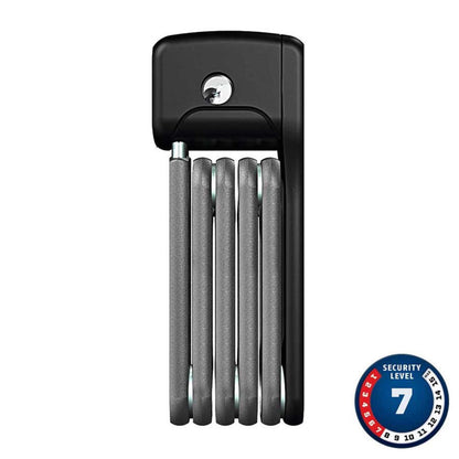ABUS Bordo Ugrip Lite Mini 6055 Foldable Lock w/ Key Lock - 5mm x 60cm Black [MPN: 78060 8]_1161628