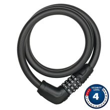 ABUS 6412C Cable Lock Combination - 12mm 85cm - Black [MPN: 40808]_1161737
