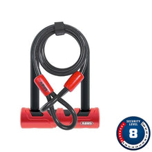 ABUS Ultimate 420 Mini + Cable U-Lock Key - 140mmx80mm - Red [MPN: 81969]_1161798