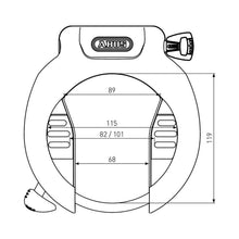 ABUS 4750SL Pro Amparo Frame Lock Key - Black [MPN: 69349]_1161780
