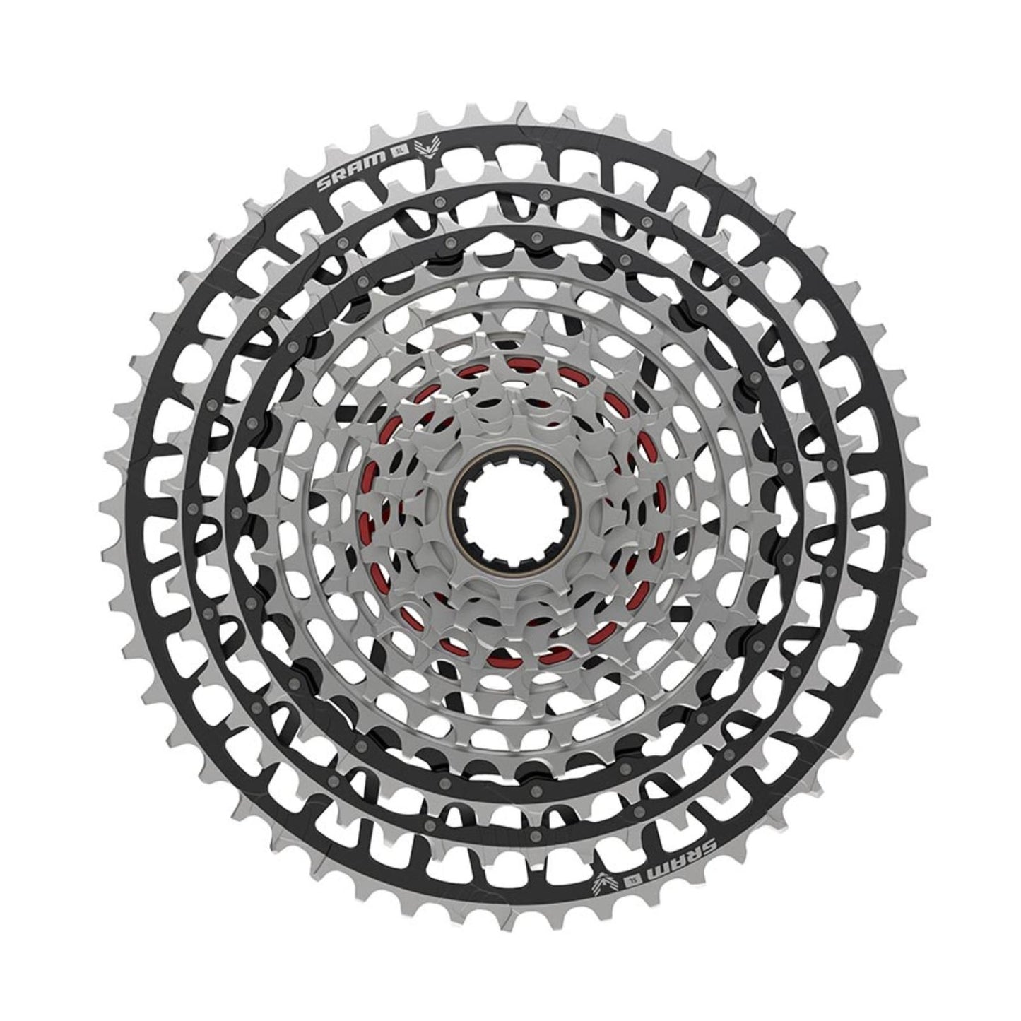 SRAM XS-1299 XX Eagle SL T-Type Cassette - Silver/Black - Speed: 12 [MPN: 00.2418.124.000]_1161940
