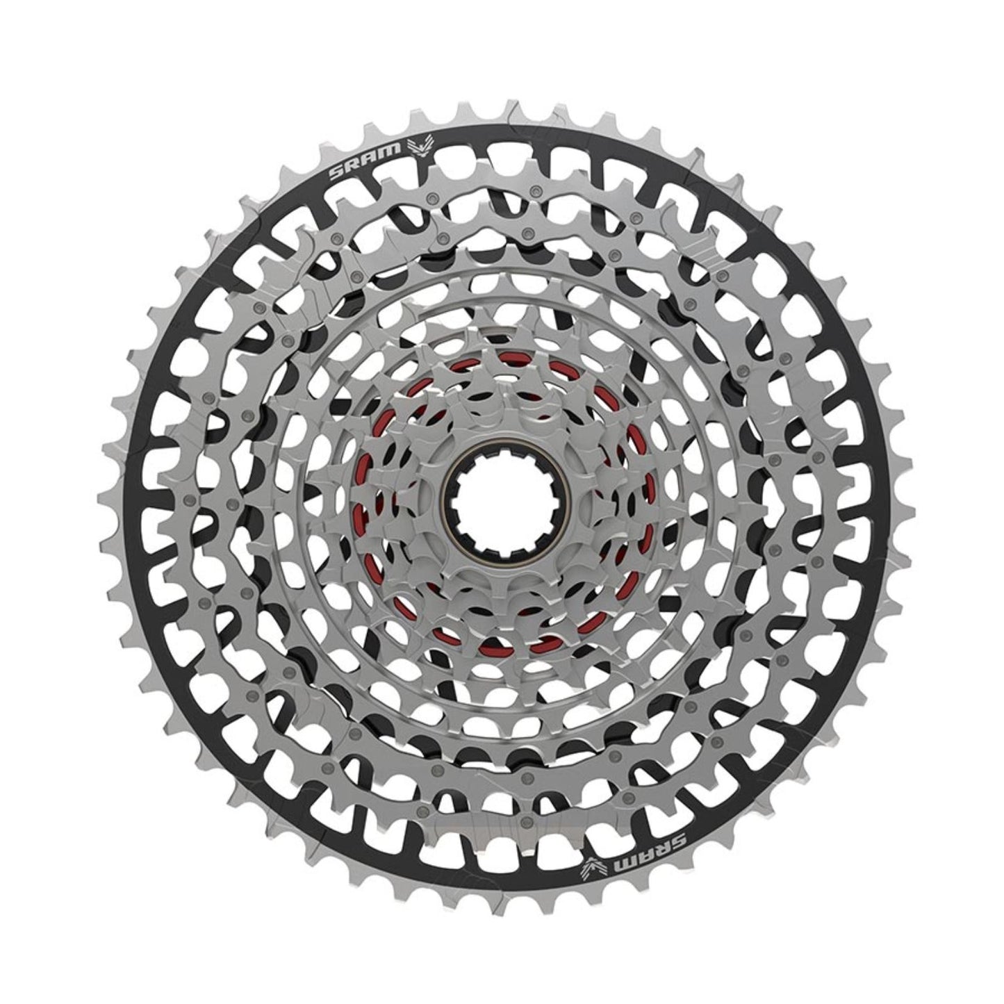 SRAM XS-1297 XX Eagle T-Type Cassette - Silver/Black - Speed: 12 [MPN: 00.2418.125.000]_1161920