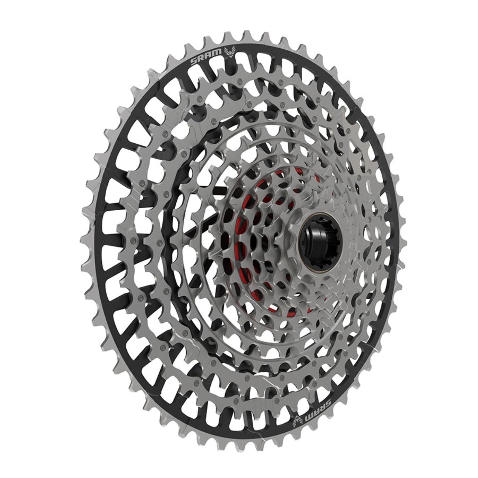 SRAM XS-1297 XX Eagle T-Type Cassette - Silver/Black - Speed: 12 [MPN: 00.2418.125.000]_1161921