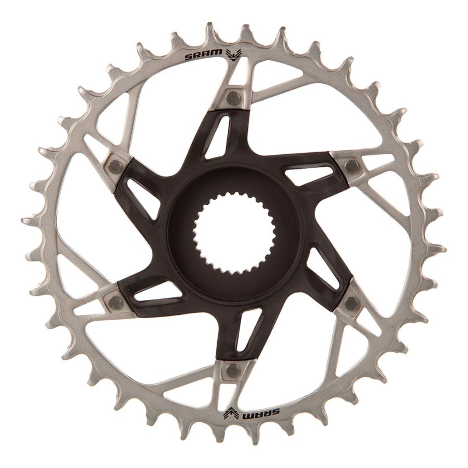 SRAM XX Eagle T-Type DM E-MTB Bosch Chainring - Aluminum/Steel  Black [MPN: 11.6218.059.001]_1375252