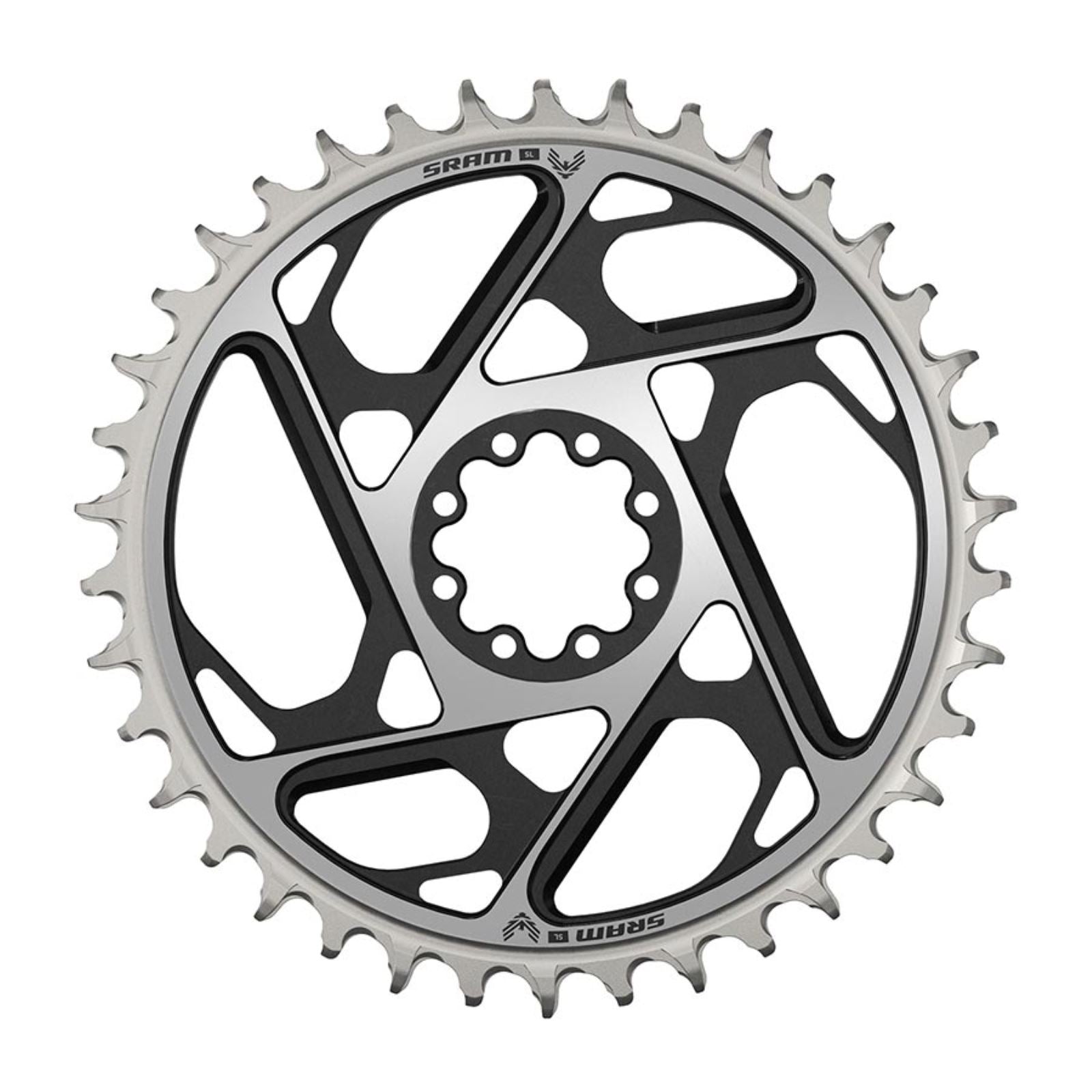 SRAM Eagle T-Type DM XX SL 0mm Offset Chainring Teeth: 38 - Al Black [MPN: 11.6218.054.013]_1161982