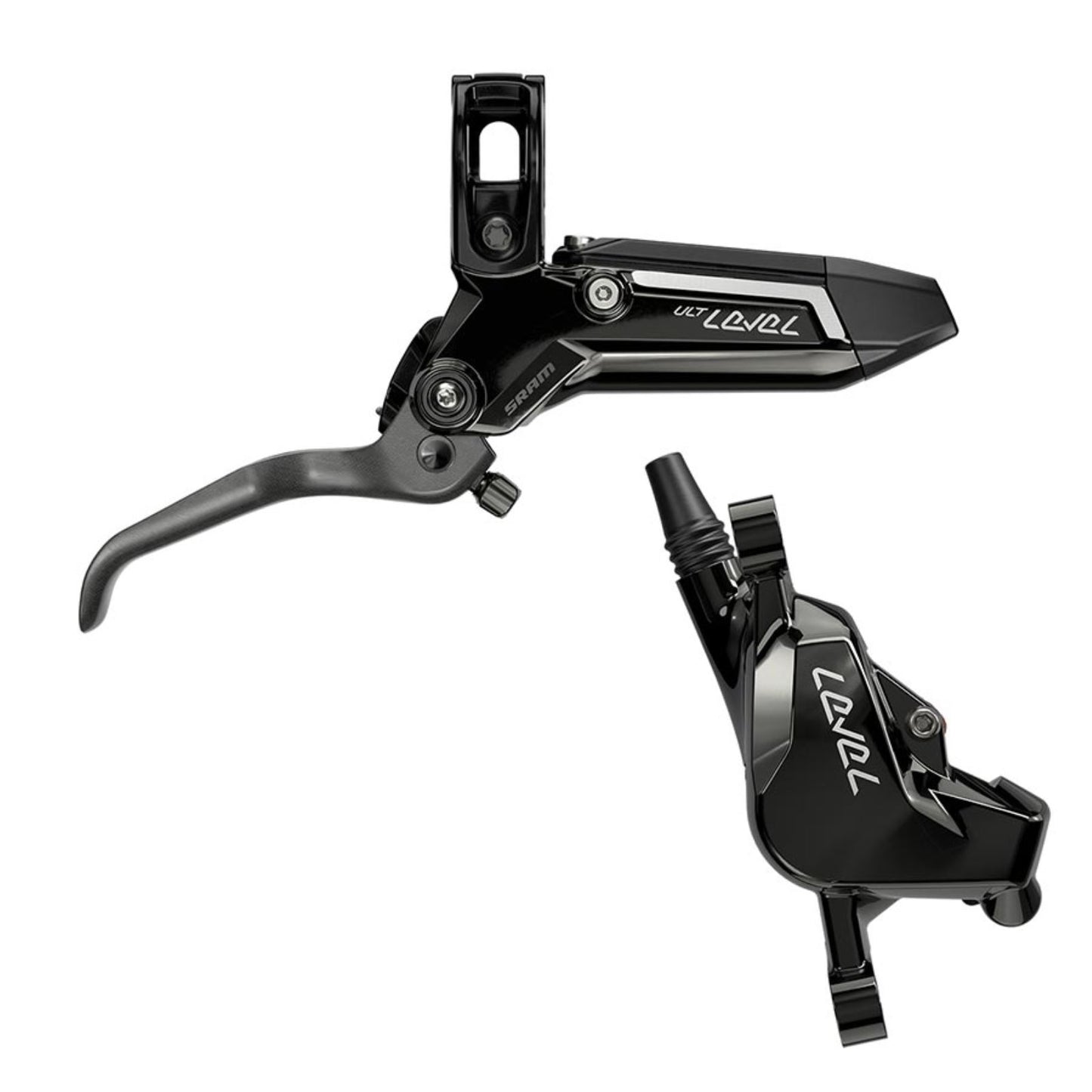 SRAM Level Silver Stealth 4P MTB Hydraulic Disc Brake - Front - Black [MPN: 00.5018.230.000]_1162023