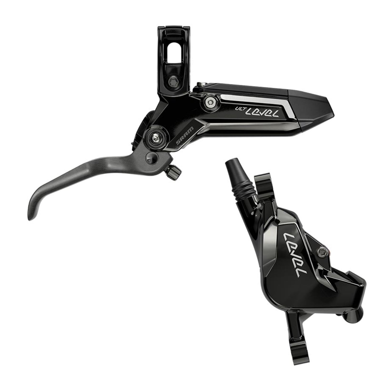 SRAM Level Silver Stealth 4P MTB Hydraulic Disc Brake - Front - Black [MPN: 00.5018.230.000]_1162023