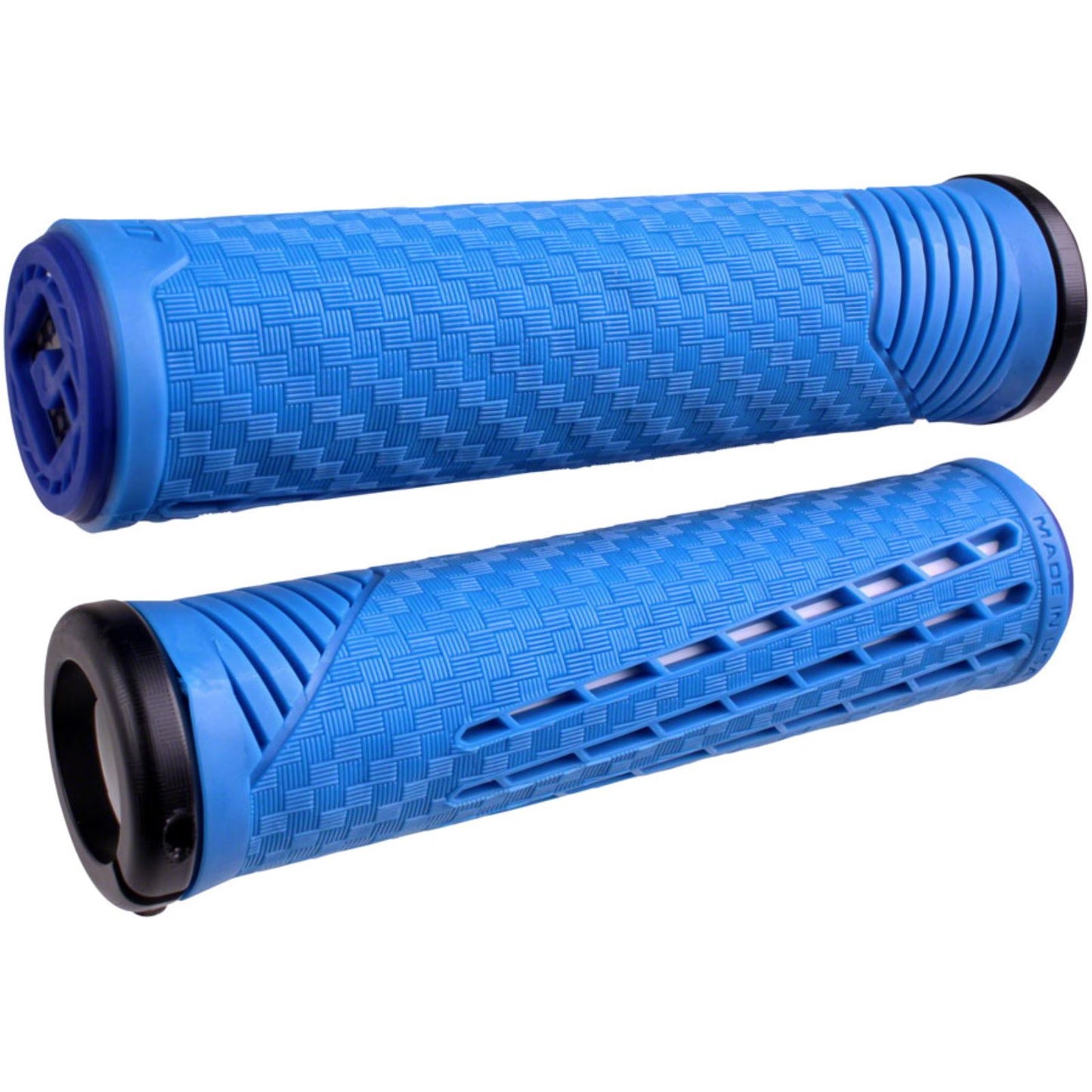 ODI CF Grip v2.1 Grips 135mm - Blue/White - Pair [MPN: F35CFUW-B]_1360573