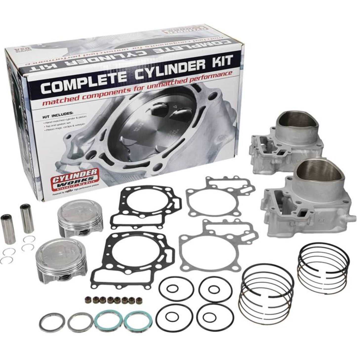 Cylinder Works Cylinder Kit 85.00/STD 10.7:1 Compatible with Kawasaki [MPN: CW30013K02]_1617805