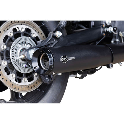 S&S Cycle 2-into-1 Grand National Exhaust System - Black - Race Only 4111-266-R_1311883