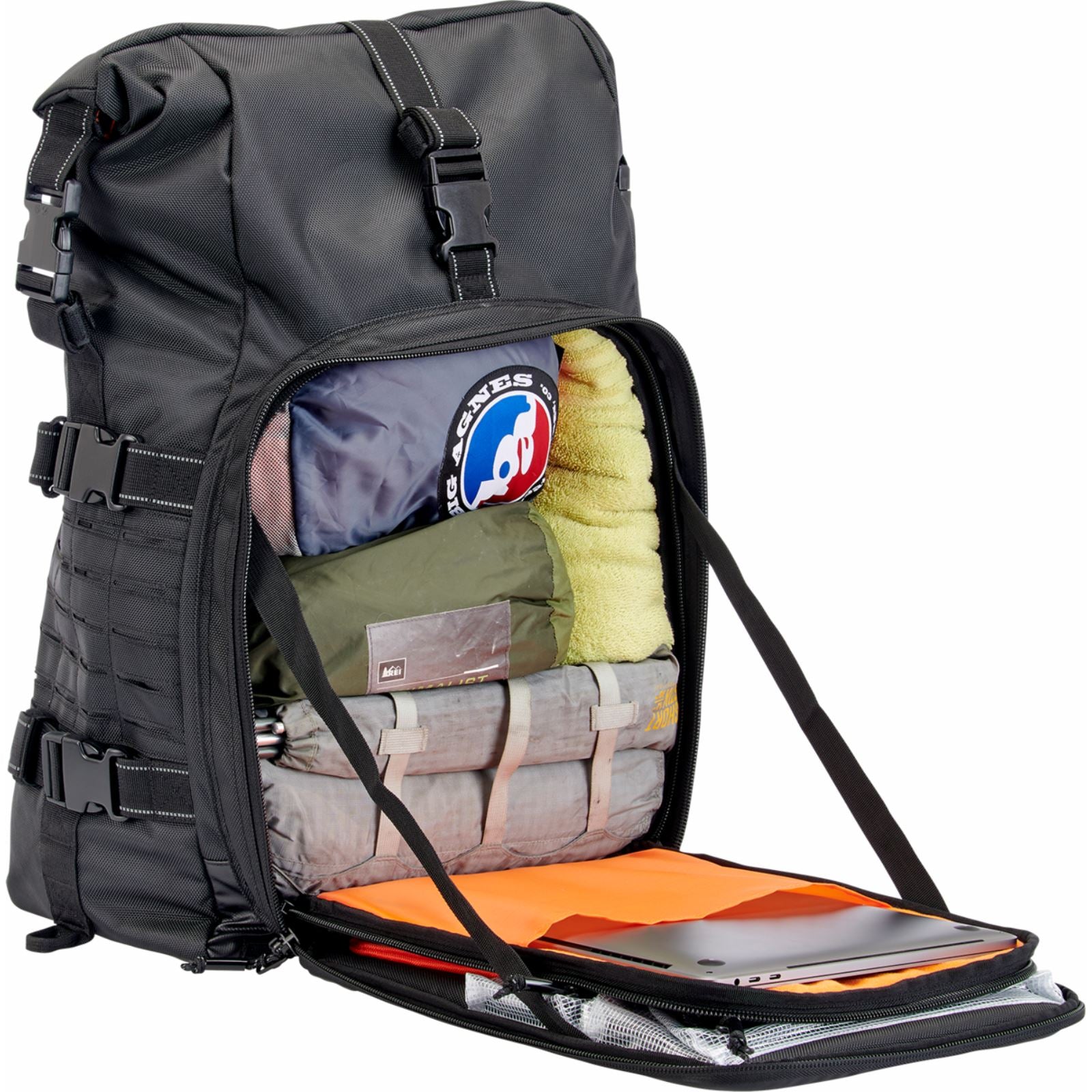 Biltwell Inc. EXFIL-80 Motorcycle Bag - Gen 2 - Black 3014-01_1166455