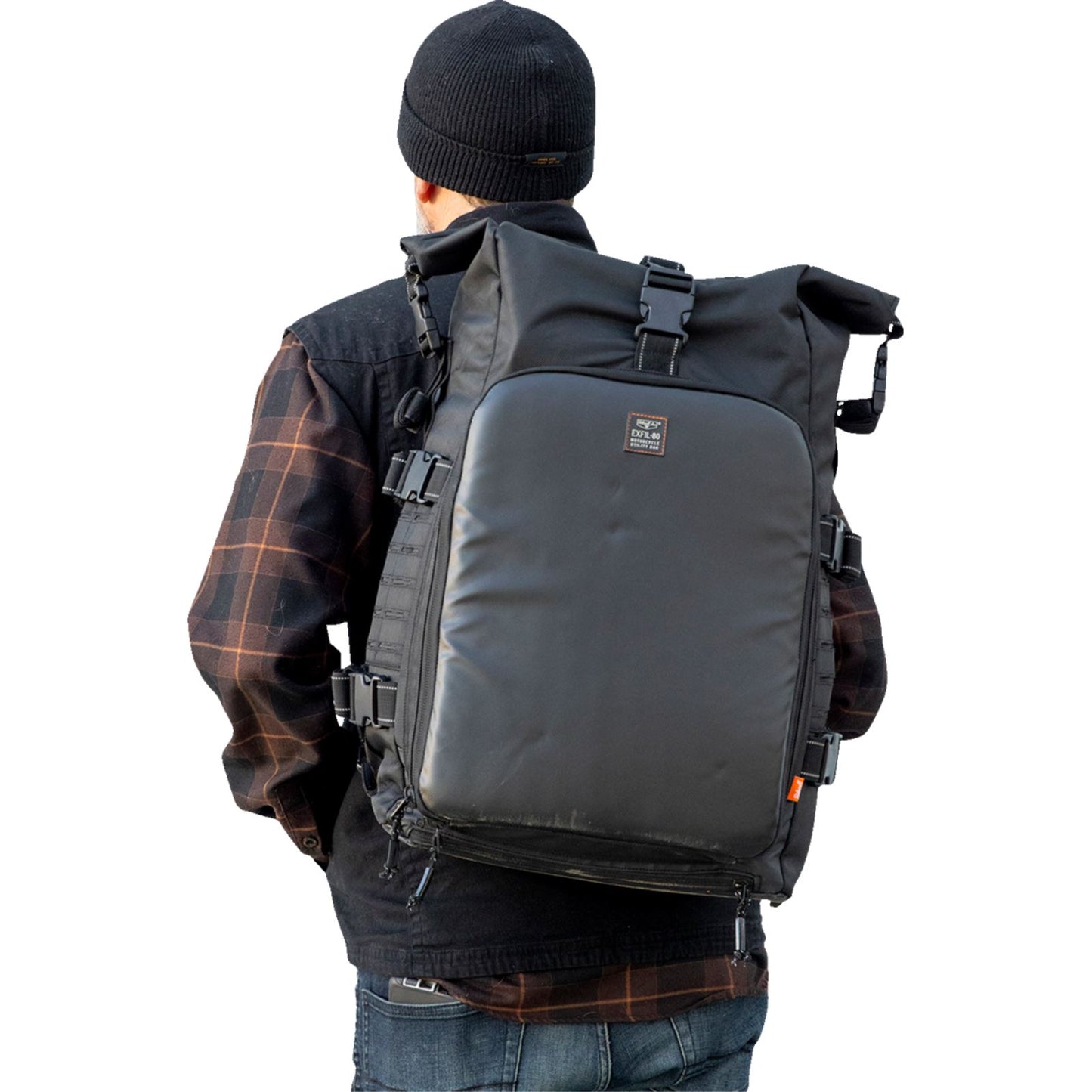 Biltwell Inc. EXFIL-80 Motorcycle Bag - Gen 2 - Black 3014-01_1166503
