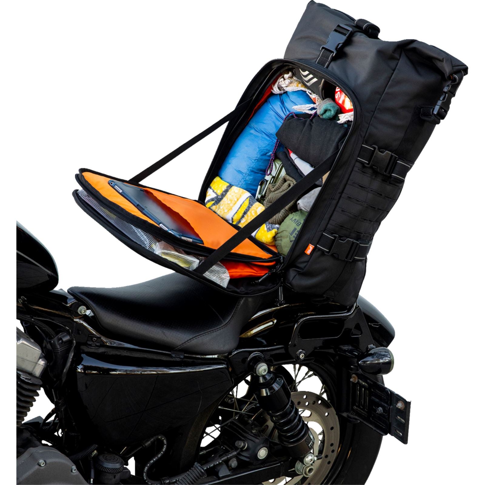 Biltwell Inc. EXFIL-80 Motorcycle Bag - Gen 2 - Black 3014-01_1166500