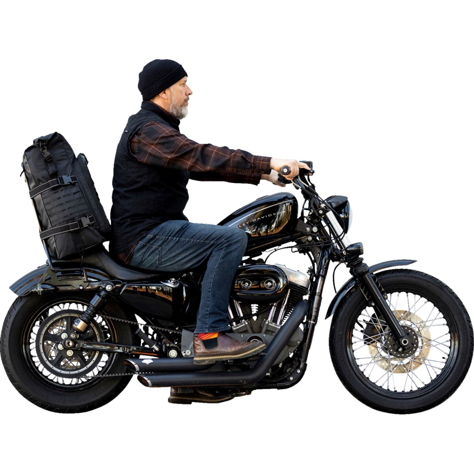 Biltwell Inc. EXFIL-80 Motorcycle Bag - Gen 2 - Black 3014-01_1166498