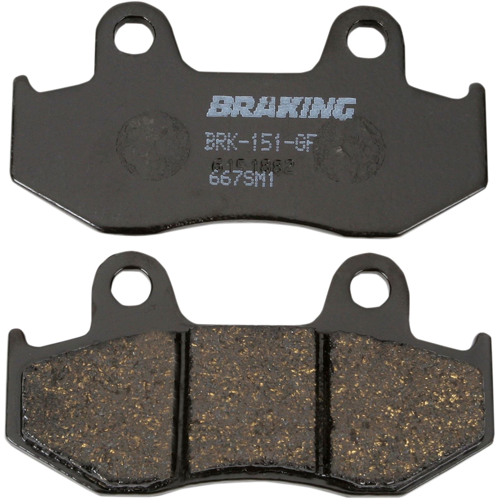 Braking Brake Pad Set Semi-Metallic [MPN: 667SM1]_355853