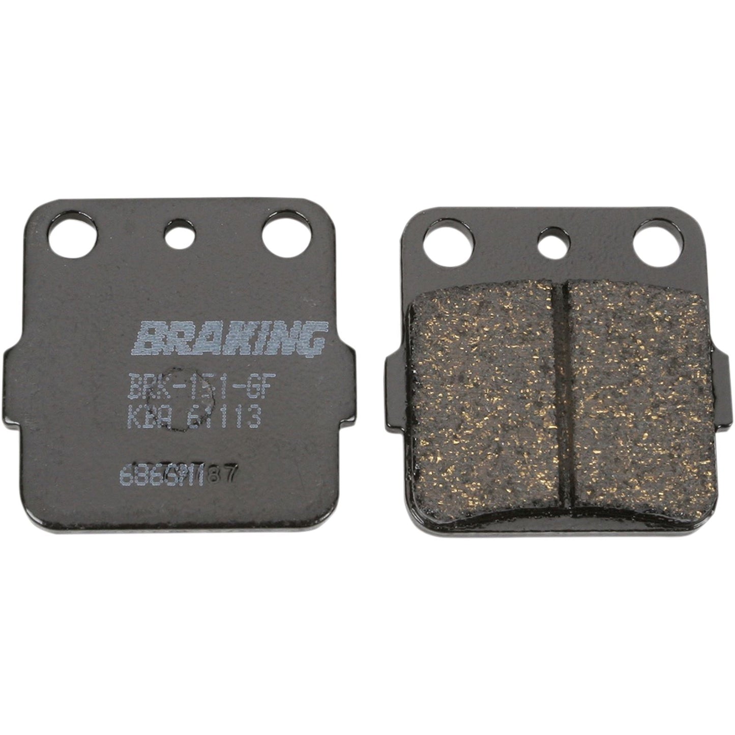 Braking Brake Pad Set Semi-Metallic [MPN: 686SM1]_355855