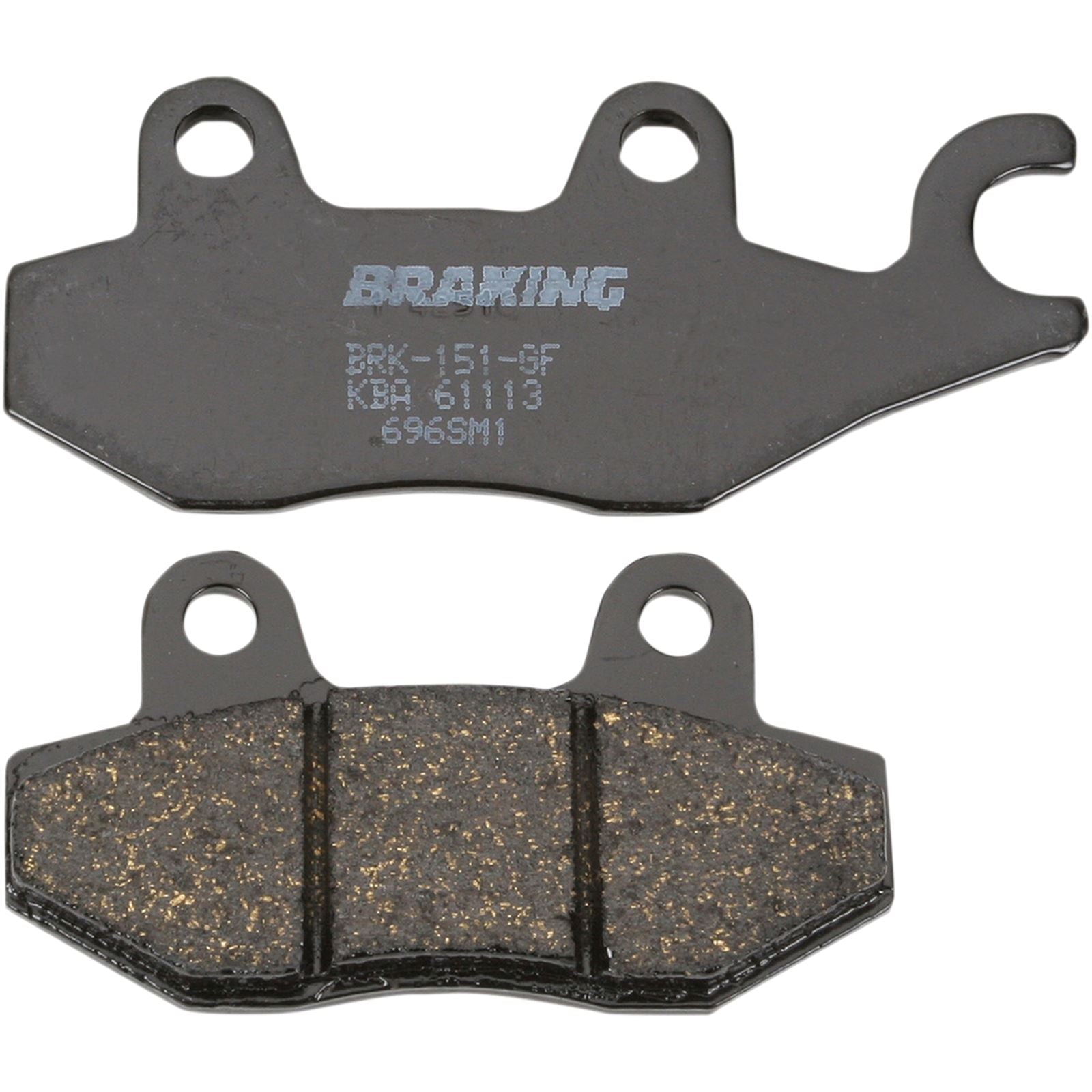 Braking Brake Pad Set Semi-Metallic [MPN: 696SM1]_355860