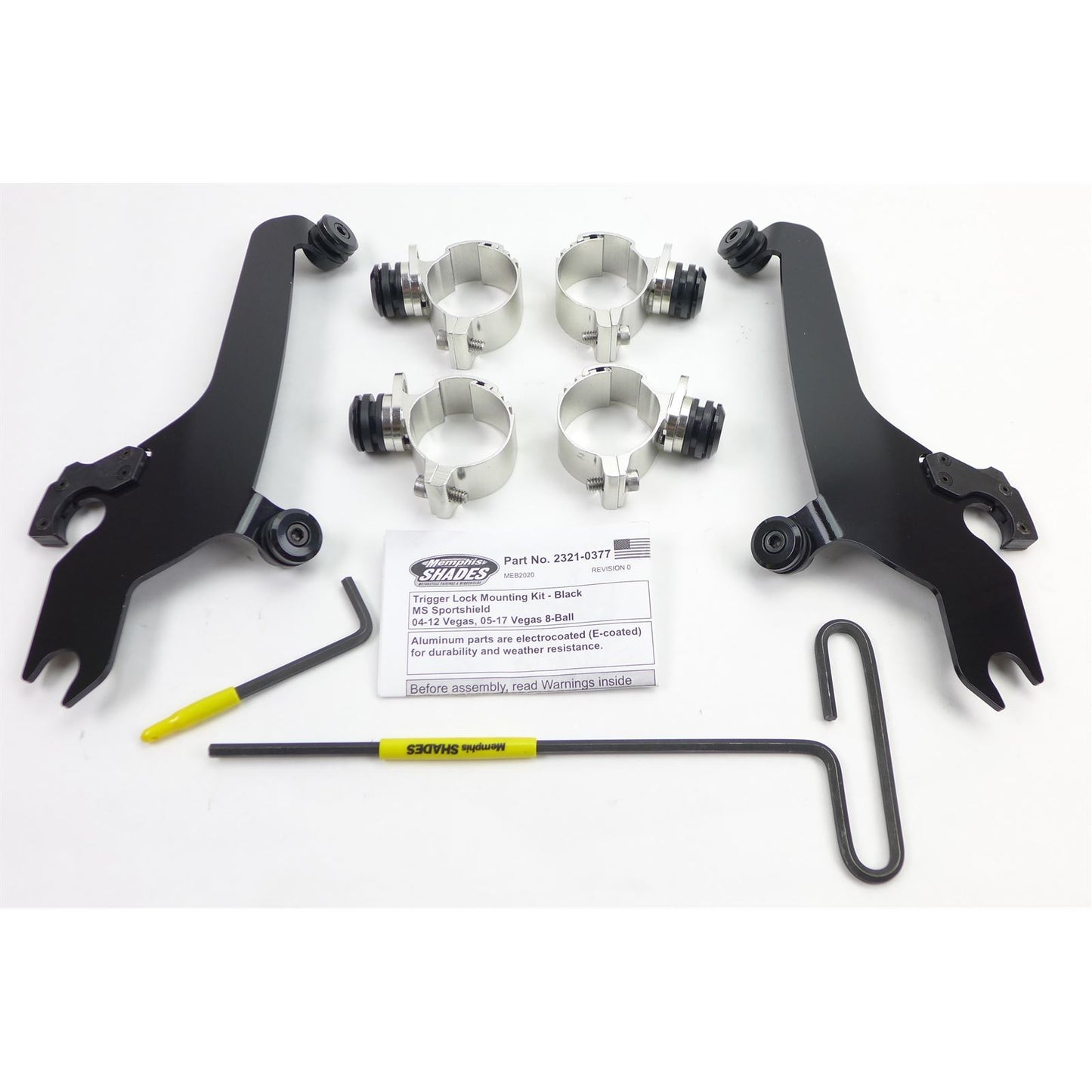 Memphis Shades Trigger Lock Sportshield Mounting Kit - Vegas - Black OPEN BOX [MPN: MEB2020~1]_1165772