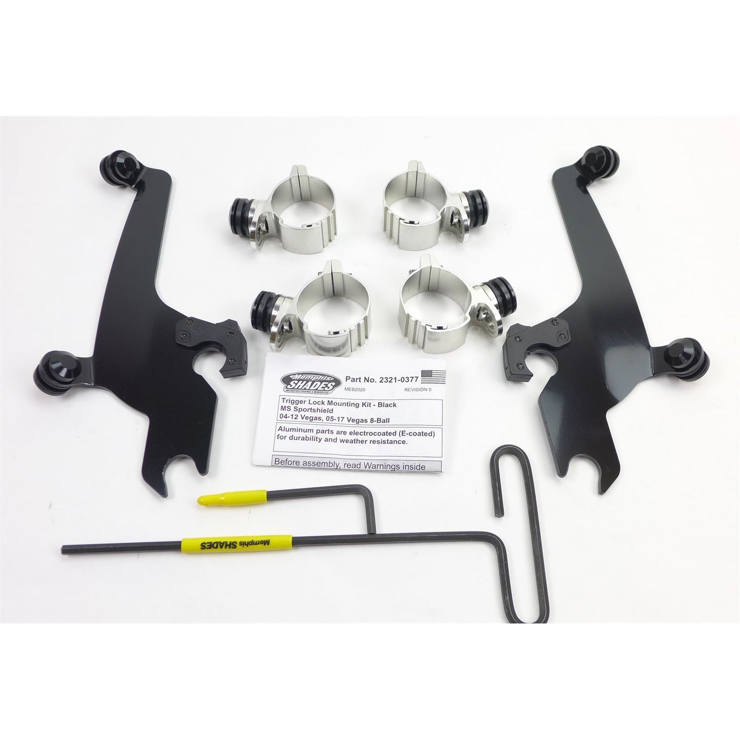 Memphis Shades Trigger Lock Sportshield Mounting Kit - Vegas - Black OPEN BOX [MPN: MEB2020~1]_1165773