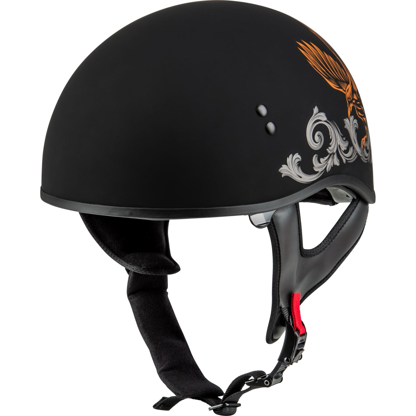 HH-65 Corvus Helmet - Matte Black/Silver/Orange - XL_1312074