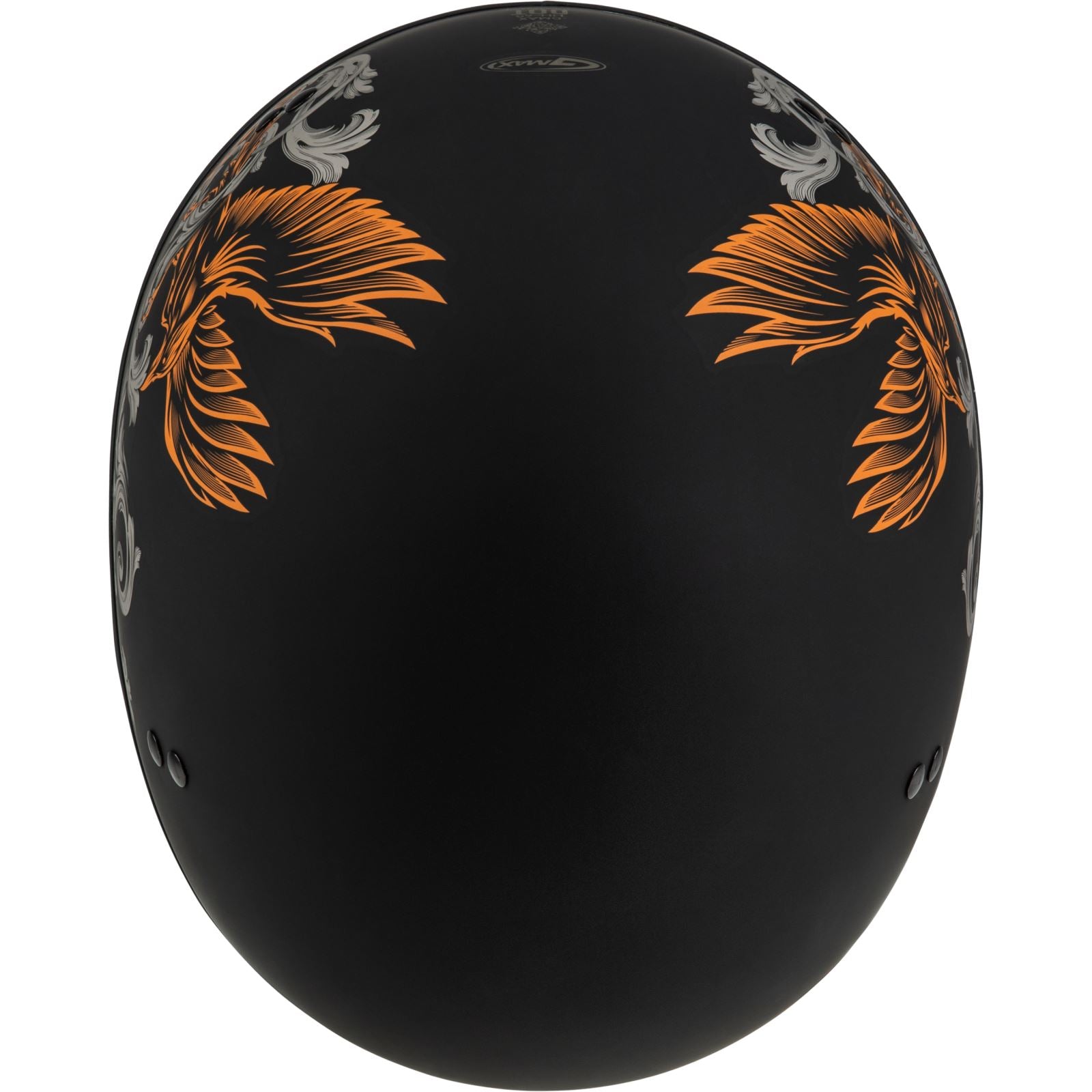 HH-65 Corvus Helmet - Matte Black/Silver/Orange - XL_1312003