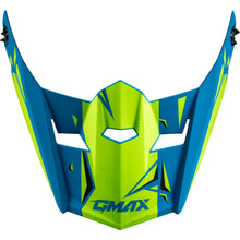 GMax Youth MX-46Y Unstable Visor - Matte Blue/Green - Small-Large G0465182_1335006