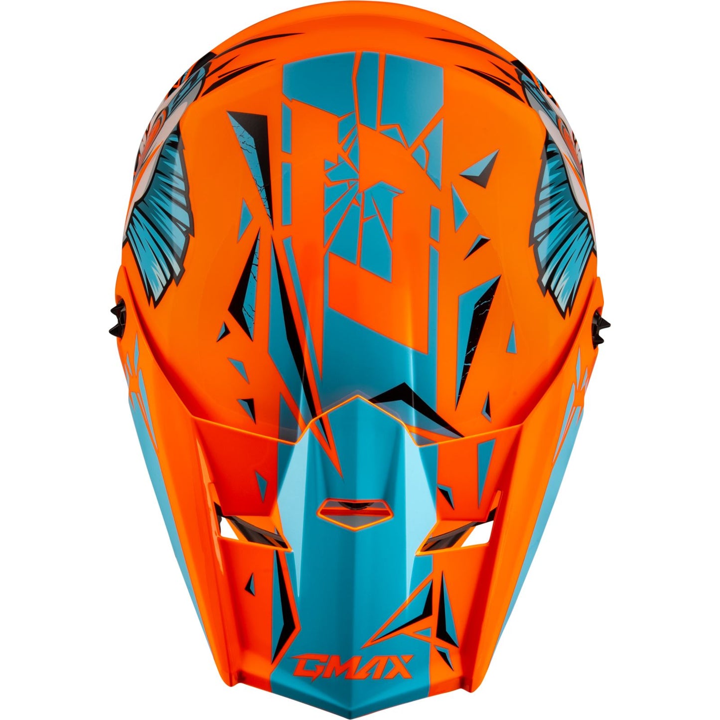 GMax Youth MX-46Y Unstable Helmet - Hi-Vis Orange/Blue_1312068