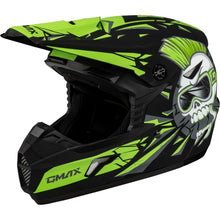 GMax Youth MX-46Y Unstable Helmet - Matte Black/Green_1312028