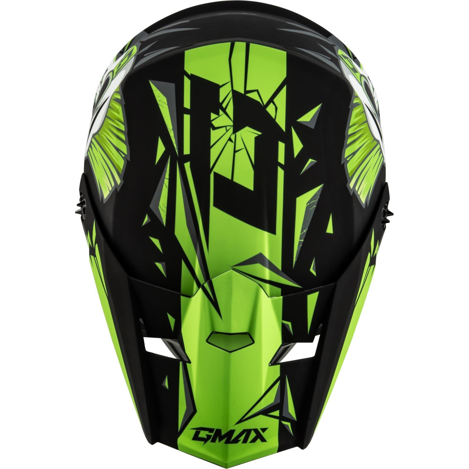 GMax Youth MX-46Y Unstable Helmet - Matte Black/Green_1312030