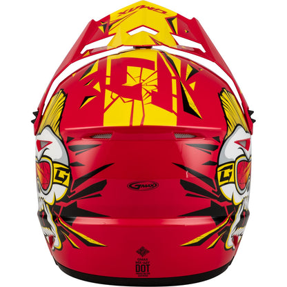 GMax Youth MX-46Y Unstable Helmet - Red/Yellow_1312041