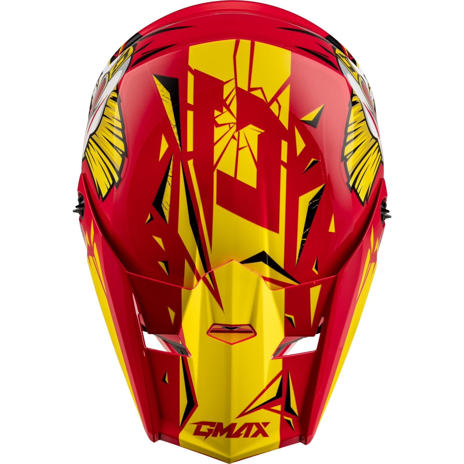 GMax Youth MX-46Y Unstable Helmet - Red/Yellow_1312042