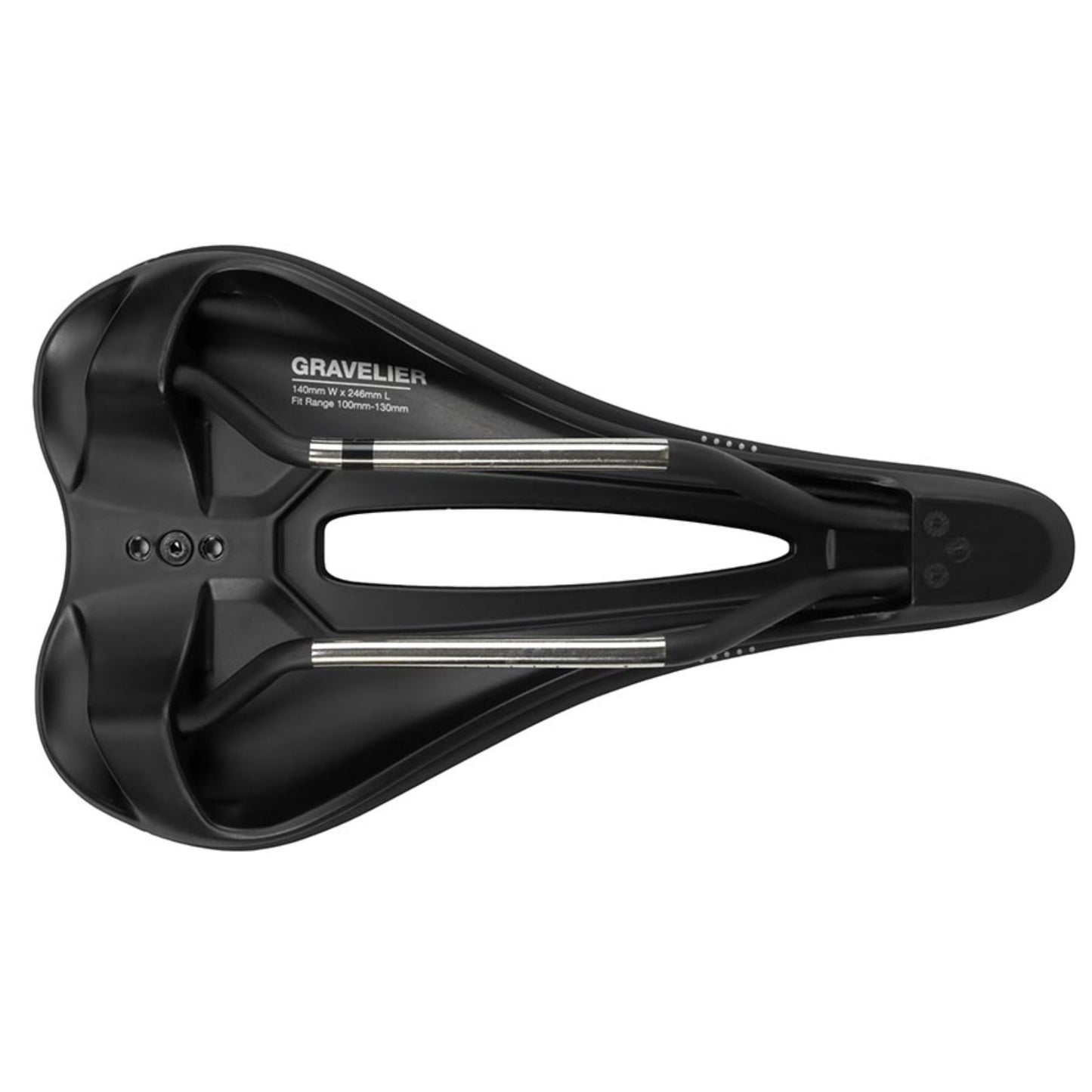 WTB Gravelier Saddle Stainless 248 x 142mm Unisex - Black [MPN: W065-0680]_1165971