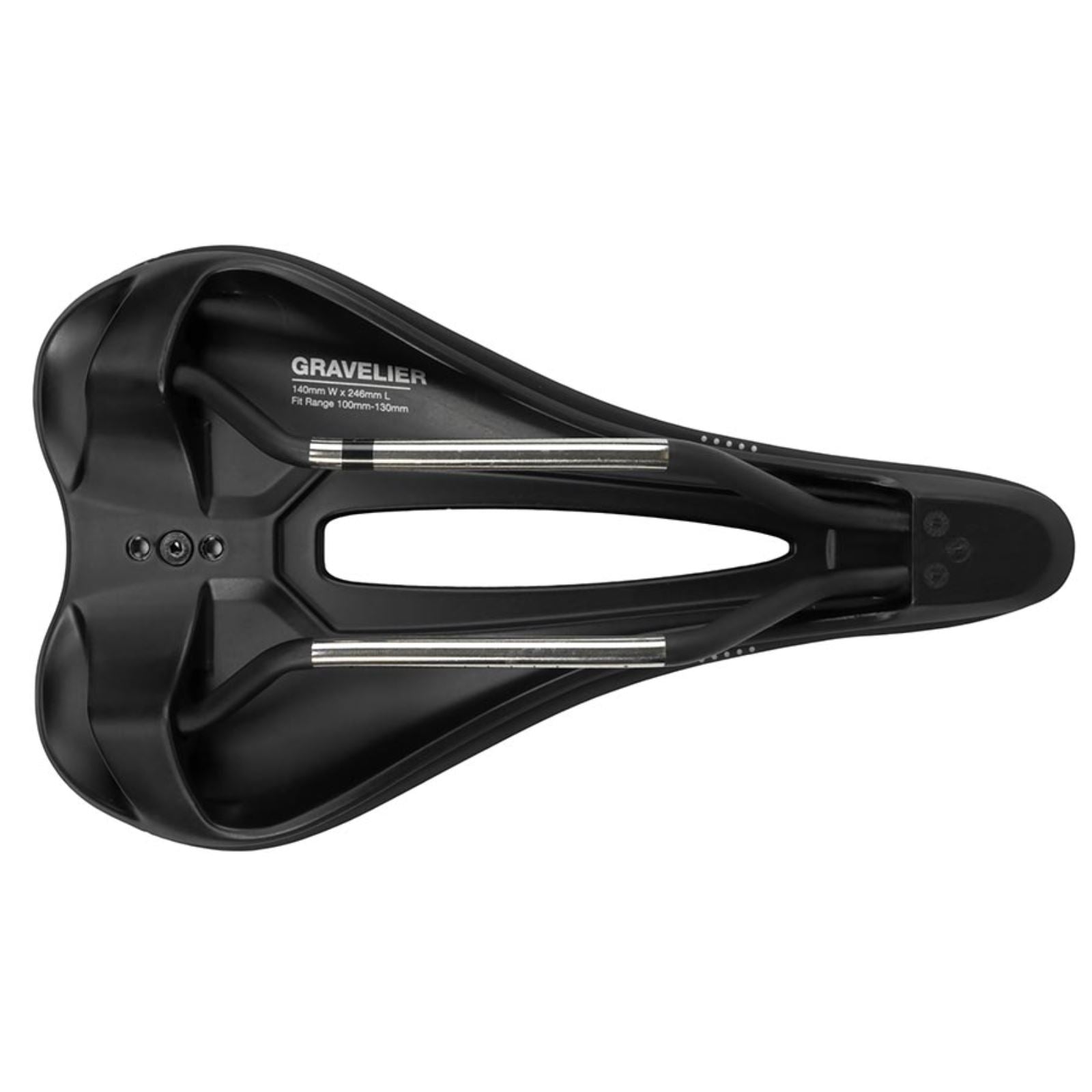 WTB Gravelier Saddle Stainless 248 x 142mm Unisex - Black [MPN: W065-0680]_1165971