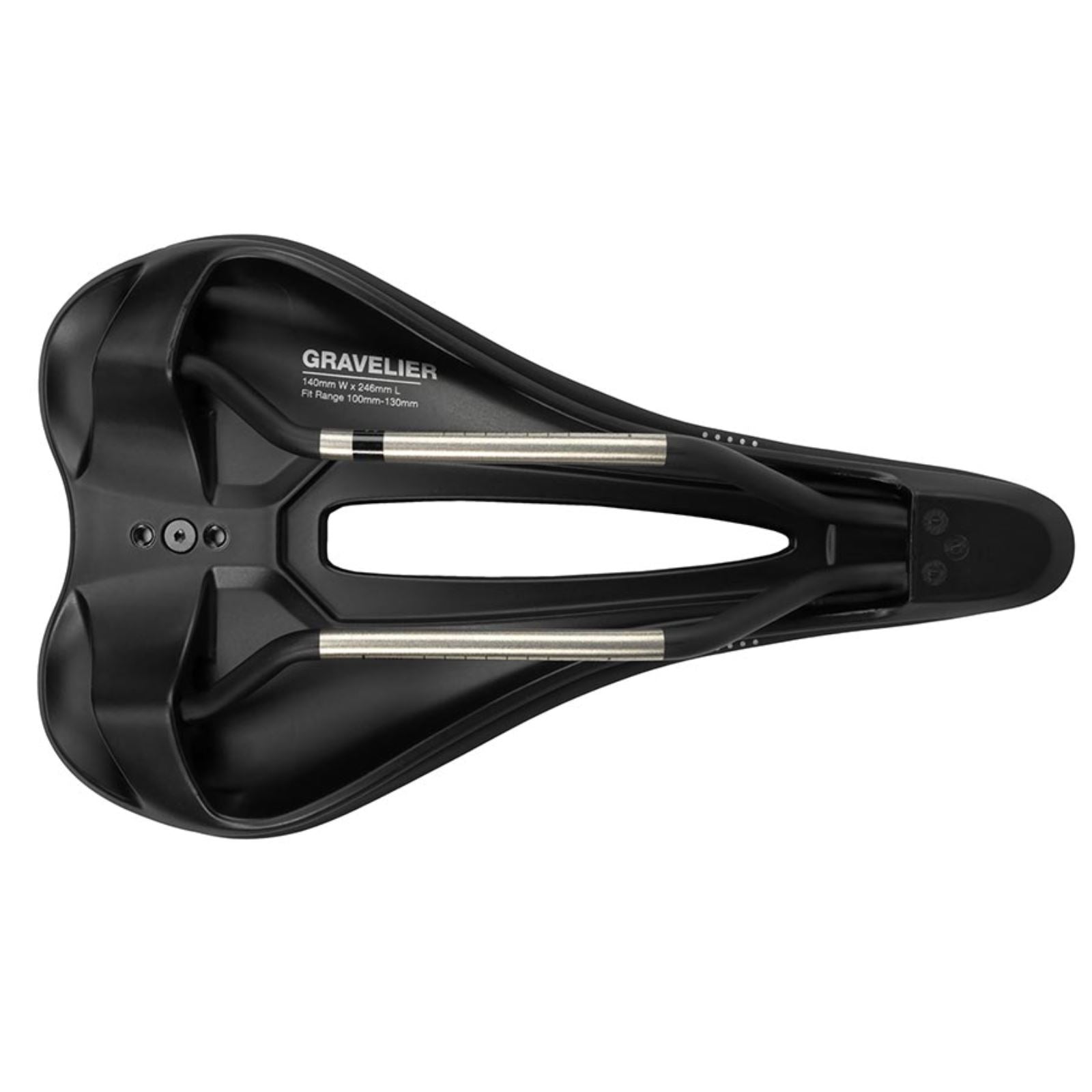 WTB Gravelier Saddle  Titanium 248 x 142mm Unisex - Black [MPN: W065-0679]_1165938