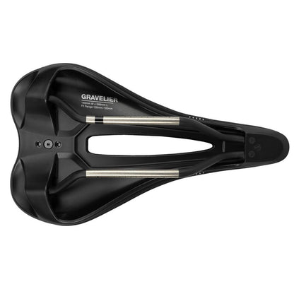 WTB Gravelier Saddle  Titanium 248 x 142mm Unisex - Black [MPN: W065-0679]_1165938
