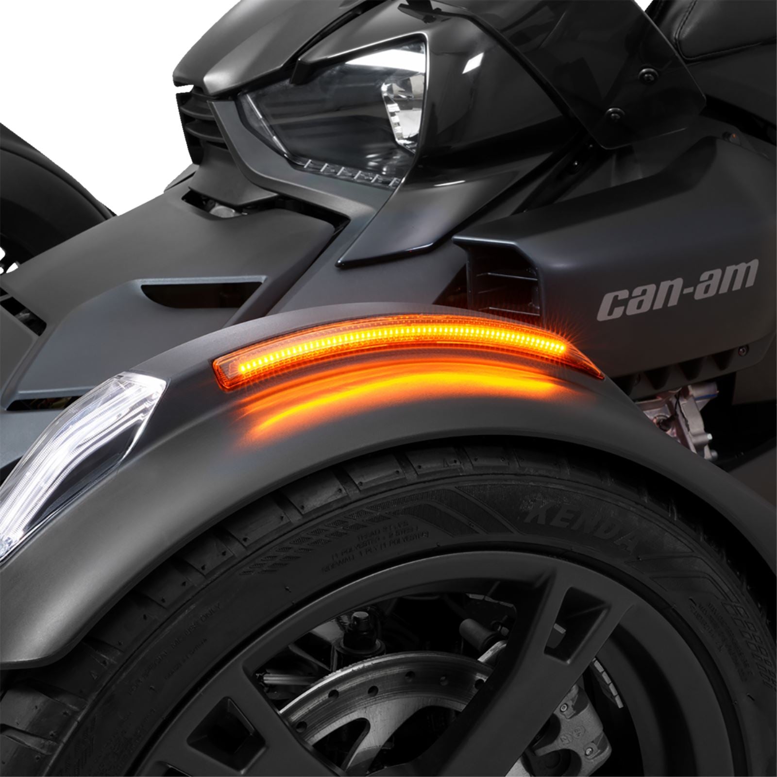 Show Chrome LED Light Front Fender for Can-Am Ryker [MPN: 41-187A]_1367292