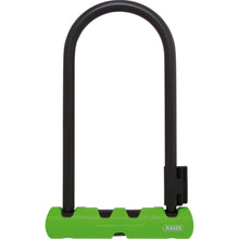 ABUS Ultra 410 U-Lock - 3.9 x 9" - Keyed, Black/Green - Includes Bracket [MPN: 34591]_1373414