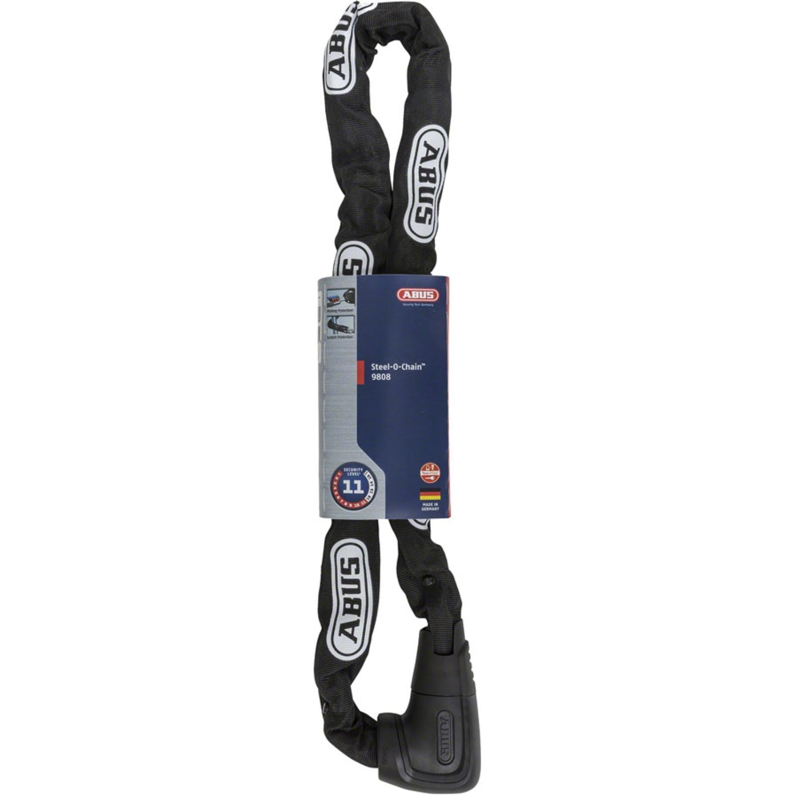 ABUS  9808K/110 Steel-O-Chain Key Lock - Black [MPN: 955648]_1373804