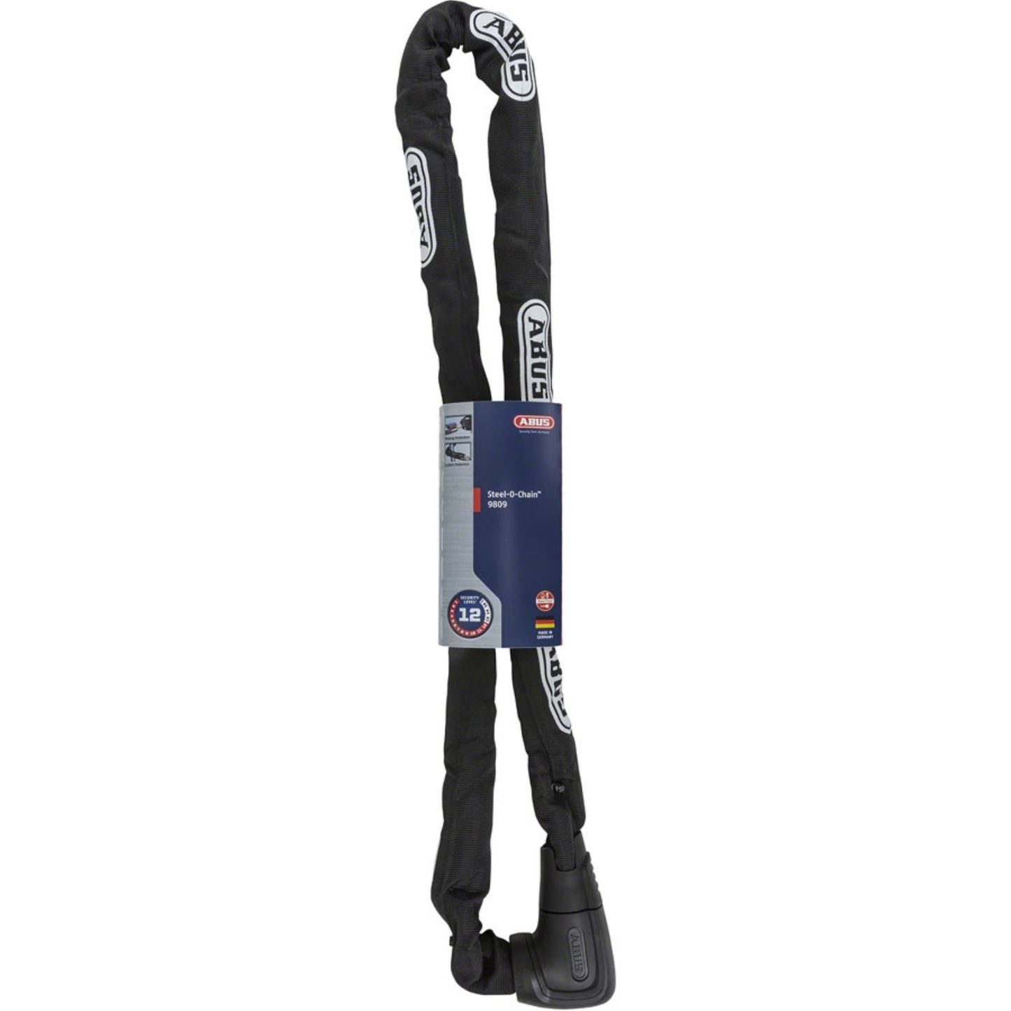 ABUS  9809K/140 Steel-O-Chain Key Lock - Black [MPN: 955501]_1373736